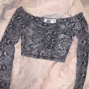 Snakeskin Top